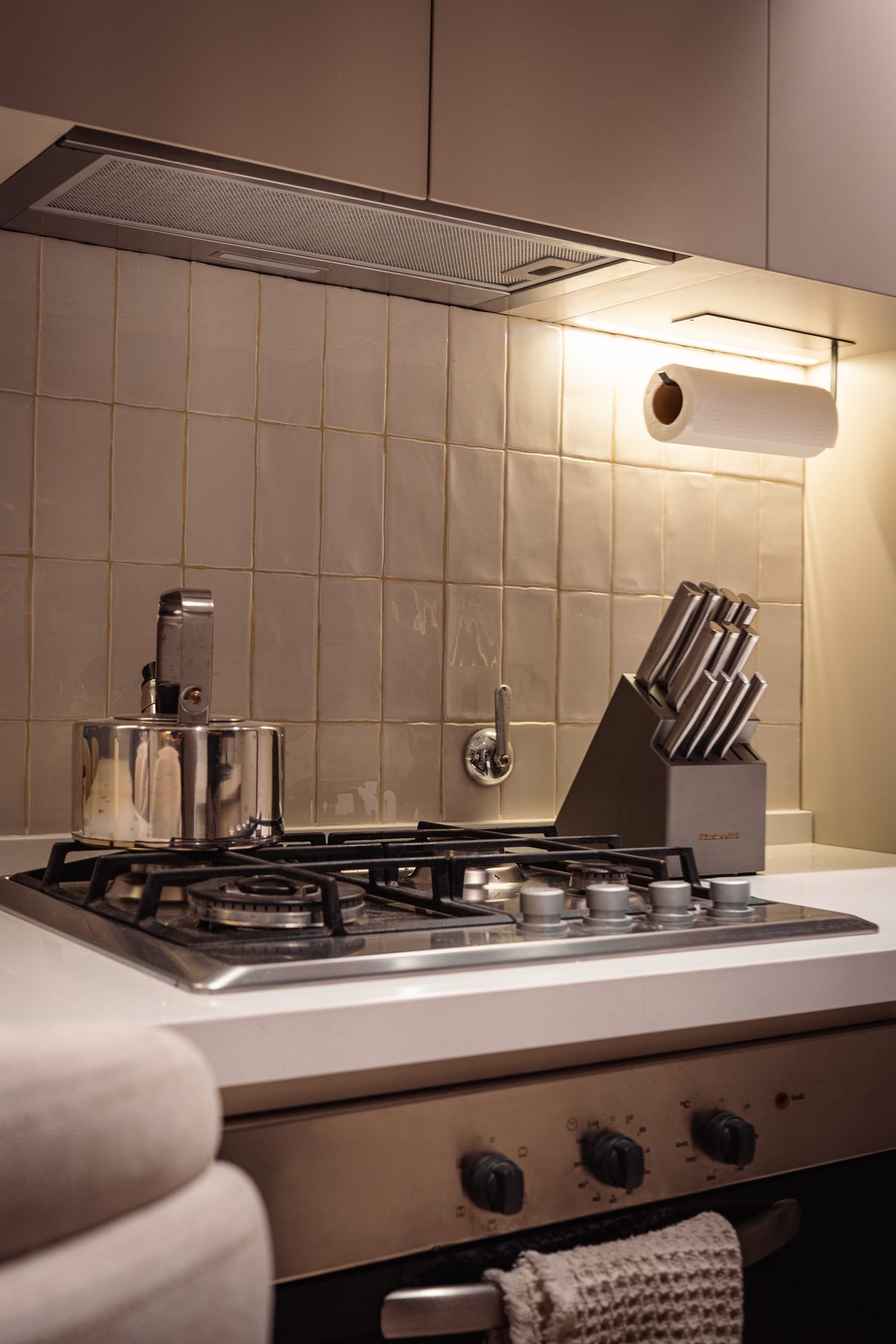 Cocina del Proyecto Belgrano Sucre, detalle de anafe